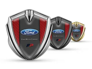 Ford Emblema Fender Badge Finitura Lussuosa Inox